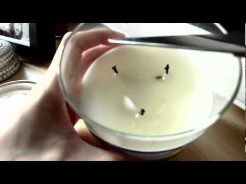 how to trim candle wick