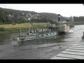 Schaufelraddampfer auf der Elbe