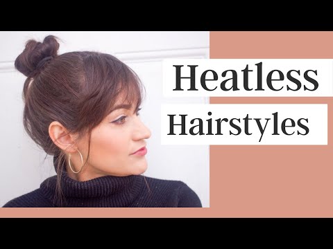 Heatless Hairstyles For Short & Medium Length Hair