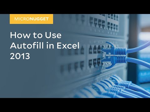 how to fill number series in excel 2013