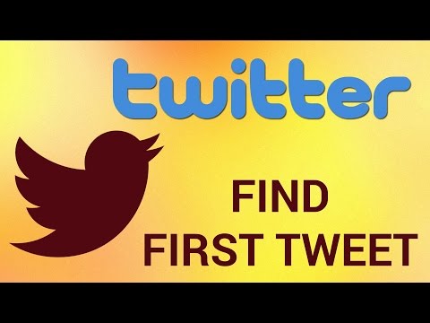 how to discover first tweet