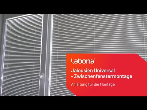 Montageanleitung für horizontale Jalousien - Zwischenfenstermontage