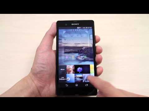 how to set a wallpaper on sony xperia v