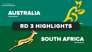 Australia v South Africa Rd.3 2022 Rugby Championship video highlights