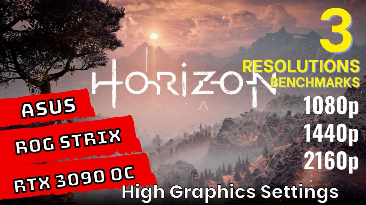 Horizon Zero Dawn RTX 3090 Benchmarks at | 1080p | 1440p | 4K | [ASUS ROG STRIX RTX 3090 OC]