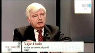 Surján László az m1 Ma reggel című műsorában