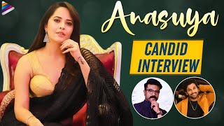 Anasuya Superb Words About Allu Arjun, Ram Charan & Pushpa | Anasuya Bharadwaj Candid Interview