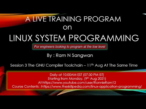 Session 3 The GNU Compiler Toolchain | Linux Application Programming