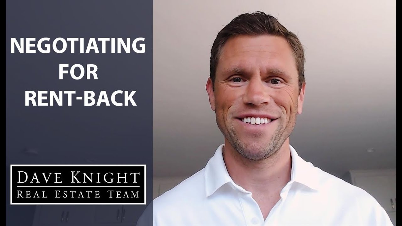 Using Rent-Back To Win In This Market