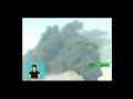 Train hit Russian mine