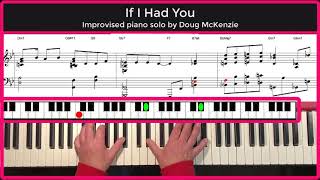 If I Had You - jazz piano Tutorial