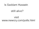 Is Saddam Hussein still alive? Is Saddam Hussein still alive?