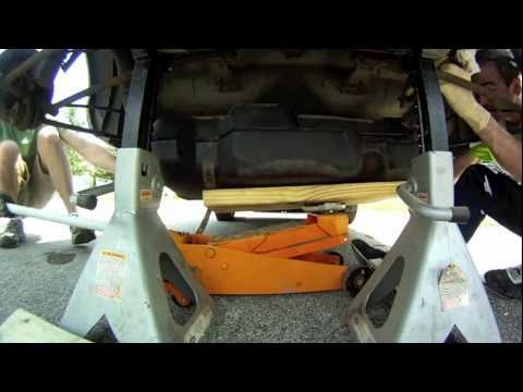 how to drain evo 8 gas tank