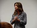 ellen pompeo speaks at unc-wilmington about the upcoming election.