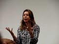 ellen pompeo speaks at unc-wilmington about the upcoming election.