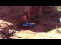 FJ Cruiser on the Waterfall Poison Spider Mesa Moab Utah FJ Cruiser on the Waterfall Poison Spider Mesa Moab Utah