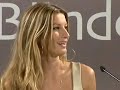 supermodel gisele bundchen has launched an ethical range of fashionable footwear in berlin.