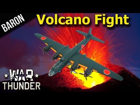 War Thunder Fun - G8N1 Death Star Battle in the Volcano!