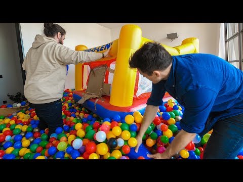 Wir bauen das HÜPFBURG Bällebad 2.0