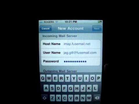 how to set up fuse email on iphone