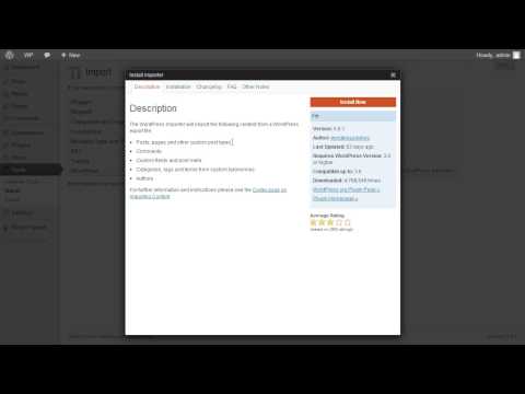 how to import xml into wordpress