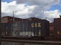 CSX ES44AC leads mixed frieght CSX ES44AC leads mixed frieght