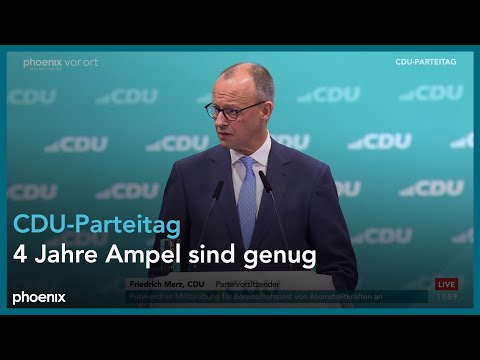 CDU-Bundesparteitag: u.a. Rede von Friedrich Merz ( ...