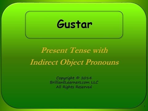 how to use the verb gustar