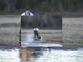 Snowmobile Water Skipping and Sinking at Babbitt, MN