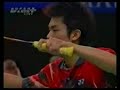 part 4 of 9.lin dan vs. peter gade in the men's singles final of the 2004 thomas cup.
