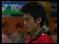 part 4 of 9.lin dan vs. peter gade in the men's singles final of the 2004 thomas cup.