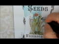How to color with Spectrum Noir Markers Tutorial Vintage Seed Packet Pro 31 Designs (Part two)