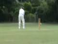 Tart responding to a bouncer the ball before