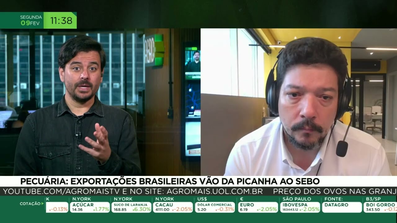 Pecuária: exportações brasileirasvão da picanha ao sebo
