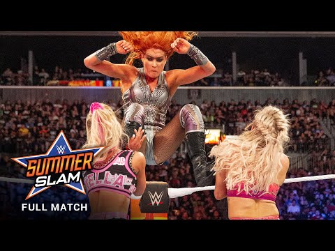 FULL MATCH: Carmella vs. Flair vs. Lynch – SmackDown Women’s Title Match: SummerSlam 2018