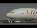 Emirates A380 Taxi & Take Off DXB Airport - HD 720p