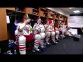 Dan Girardi announces line-up in locker room @ WC 2012