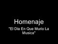 El Dia En Que Murio La Musica 1959 El Dia En Que Murio La Musica 1959