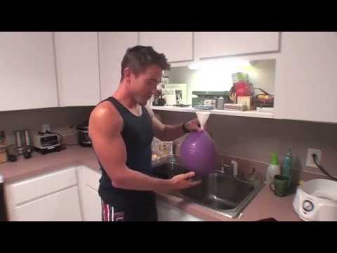 how to fill gymnastic ball