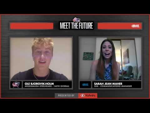 Ole Bjorgvik Holm - Columbus Blue Jackets Meet the Future l NHL Draft Interview presented by Kubota