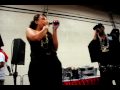 Lore'l with Red Cafe at Funk Master Flex ISB show