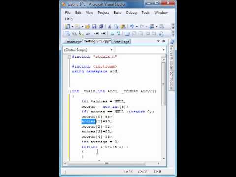 how to define variable size array in c