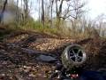 Traxxas E-Revo bashing - Water Crossing Bad Landing