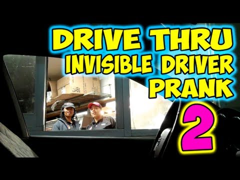 Drive Thru Invisible Driver Prank 2