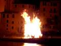 Incendio del rogo a Camogli
