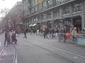 Ride on a tram down Bahnhofstrasse in Zurich (2007)