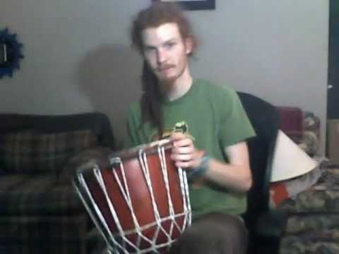 how to reskin a djembe