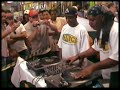 Para abrir o DMC Brasil,  Djs Pogo e Roc Raida no centro da cidade de São Paulo na galeria 24 de maio.