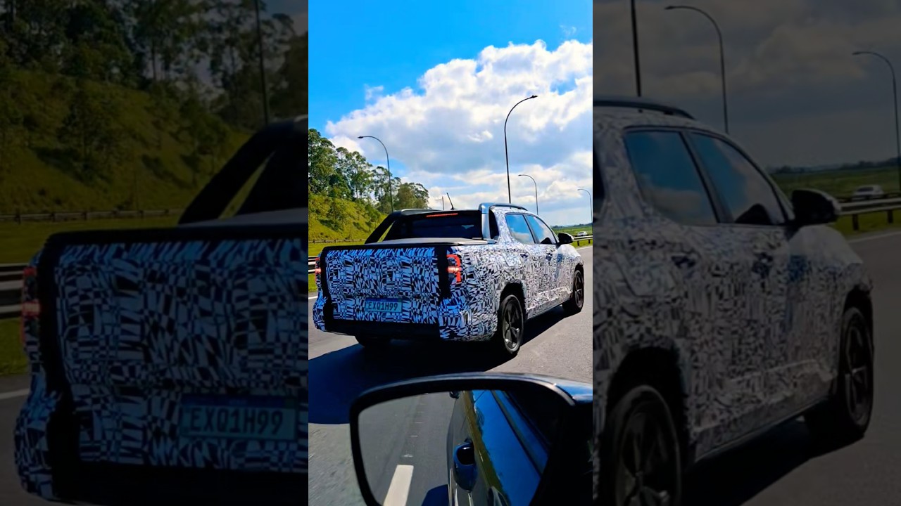 Nova VW Tukan 2027 - PRIMEIRO FLAGRA DA PICAPE VOLKSWAGEN QUE VEM BRIGAR COM A FIAT TORO!