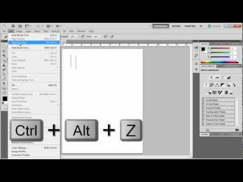 how to control z in photoshop